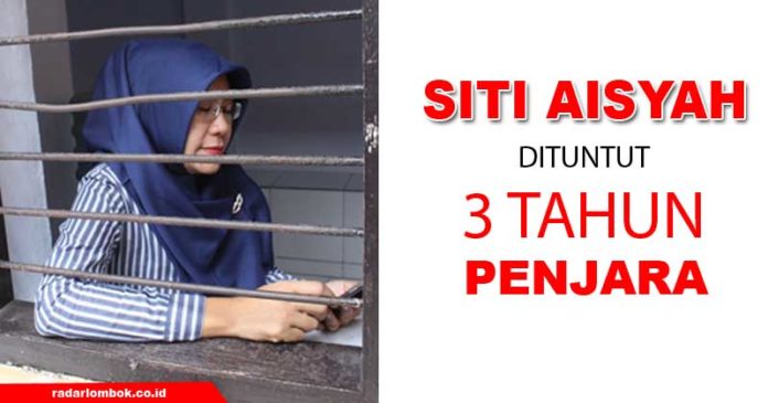 Siti Aisyah Dituntut 3 Tahun Penjara