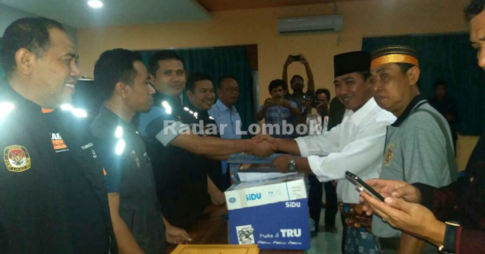 Dua Paslon Independen Daftar di KPU Lombok Timur