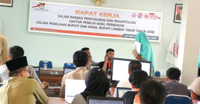 KPU Lombok Timur Berhentikan Petugas PPS