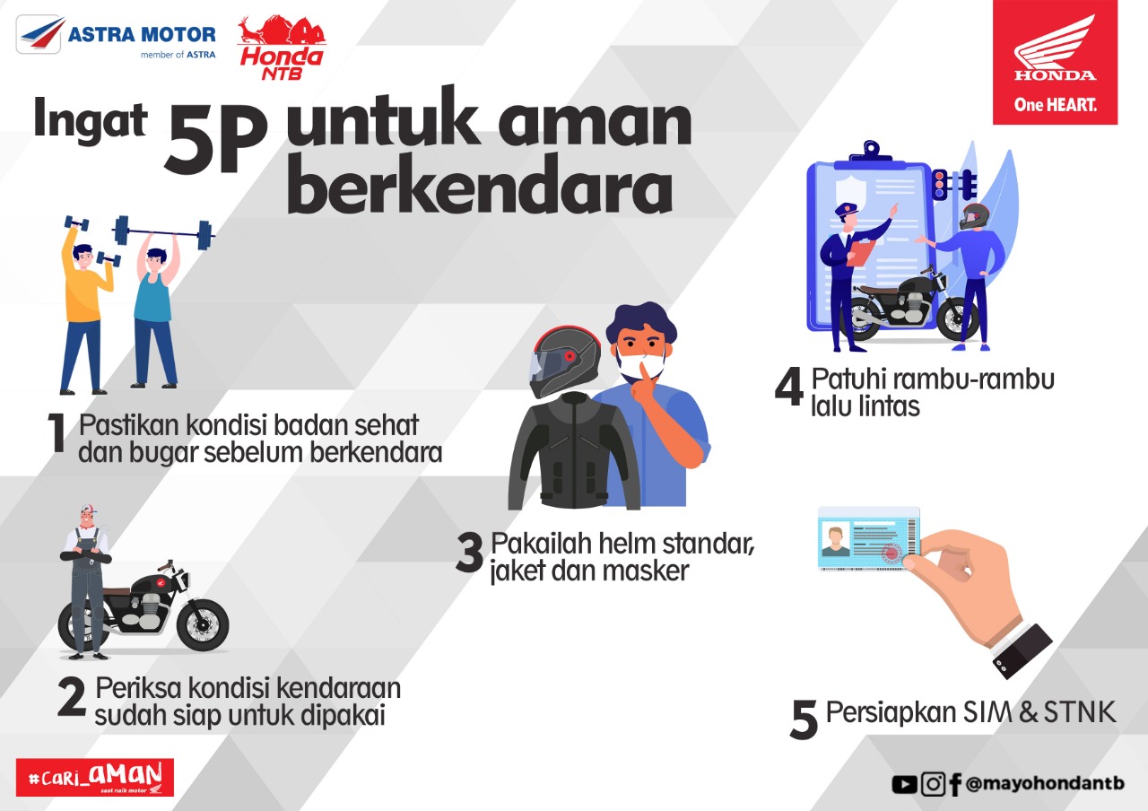 Ini Tips Cara Aman Berkendara Ingat P